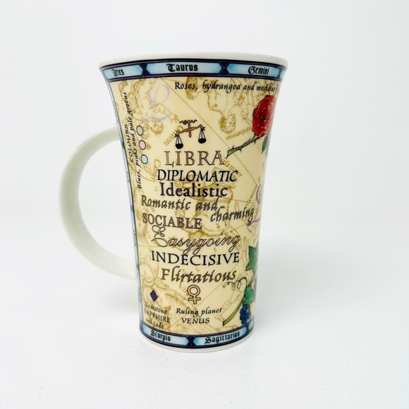 Dunoon scottish Fine Stoneware libra Zodiac Lrg mug Art Design artist JACK DADD - Picture 2 of 8